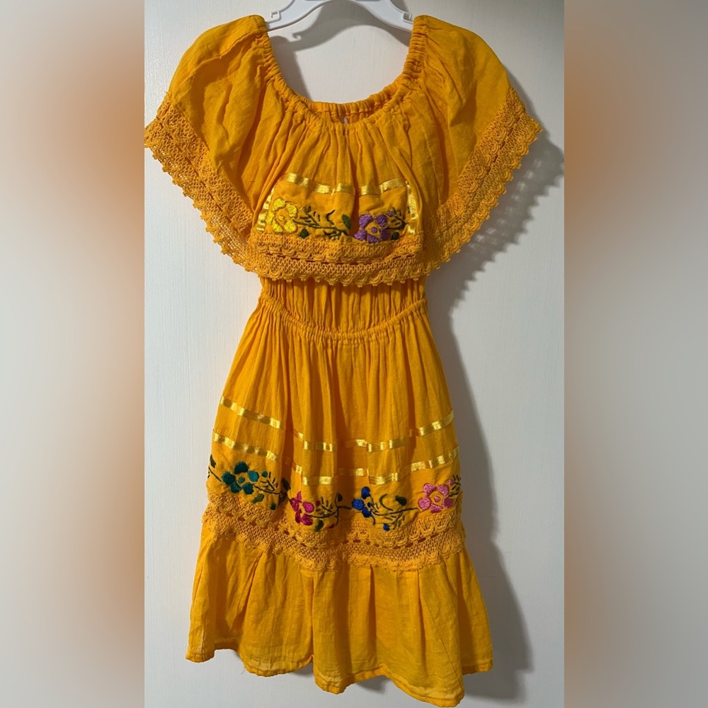 Girls Embroidered Dress